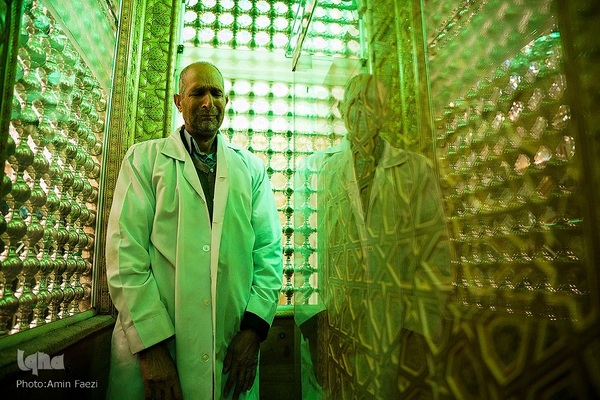 مراسم گلاب شویی ضریح مطهر حرم حضرت شاهچراغ (ع)‎‎