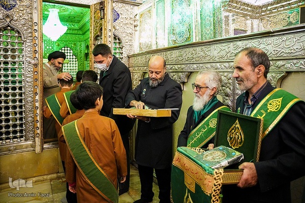 مراسم گلاب شویی ضریح مطهر حرم حضرت شاهچراغ (ع)‎‎