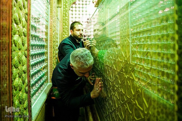 مراسم گلاب شویی ضریح مطهر حرم حضرت شاهچراغ (ع)‎‎