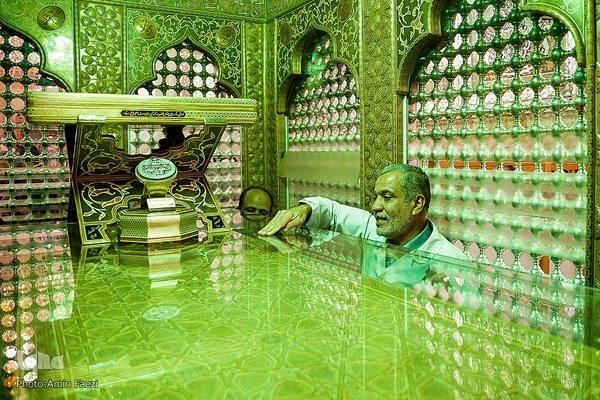 مراسم گلاب شویی ضریح مطهر حرم حضرت شاهچراغ (ع)‎‎