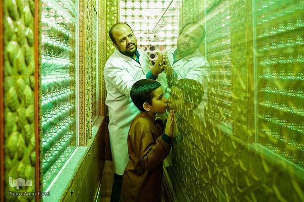 مراسم گلاب شویی ضریح مطهر حرم حضرت شاهچراغ (ع)‎‎