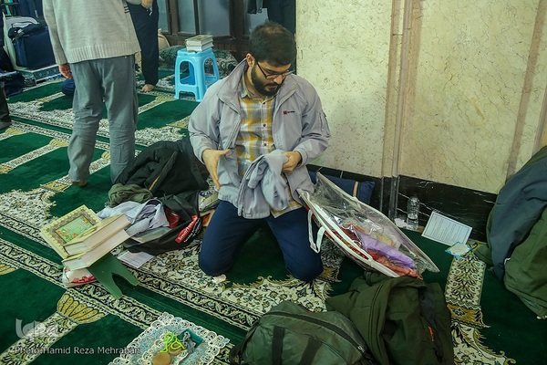 مراسم خداحافظی معتکفین