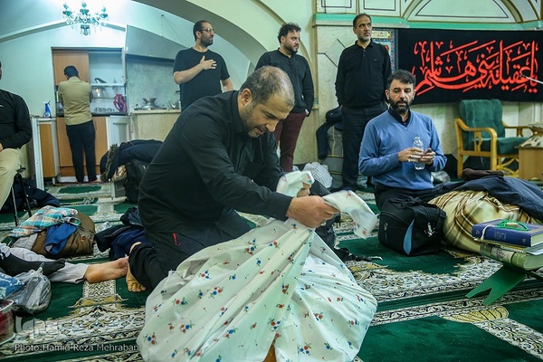 مراسم خداحافظی معتکفین