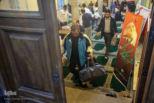 مراسم خداحافظی معتکفین