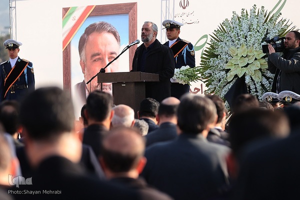 مراسم تشییع پیکر مرحوم اسماعیل احمدی، مدیر کل حوزه وزارتی وزارت ورزش و جوانان