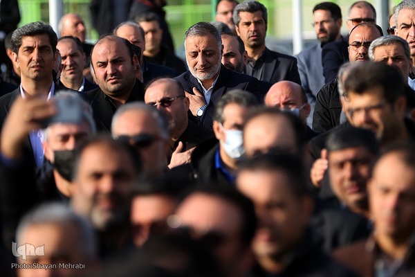 مراسم تشییع پیکر مرحوم اسماعیل احمدی، مدیر کل حوزه وزارتی وزارت ورزش و جوانان