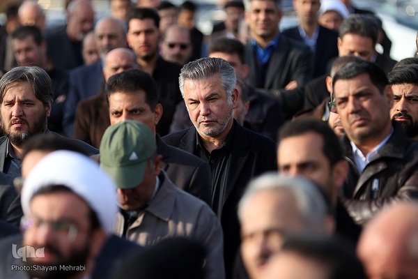 مراسم تشییع پیکر مرحوم اسماعیل احمدی، مدیر کل حوزه وزارتی وزارت ورزش و جوانان