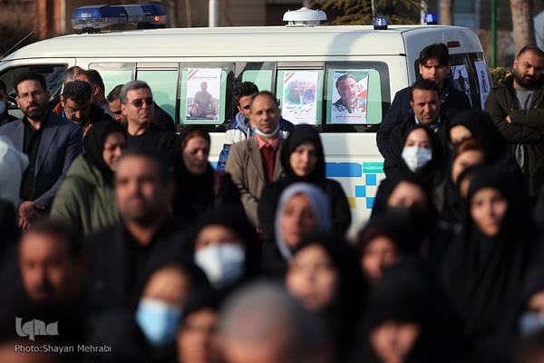 مراسم تشییع پیکر مرحوم اسماعیل احمدی، مدیر کل حوزه وزارتی وزارت ورزش و جوانان