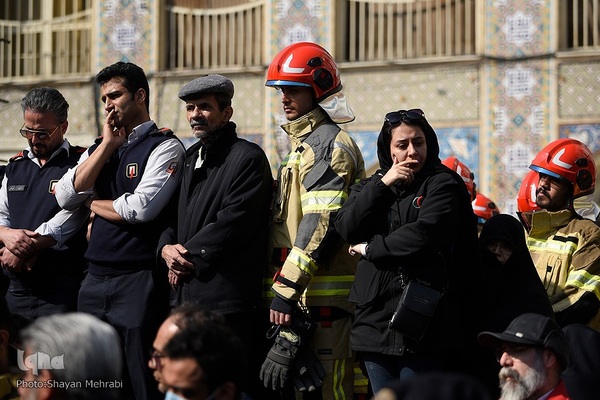 مراسم تشییع و خاکسپاری پیکر آتش نشان شهید «قریب رضا دارابی»