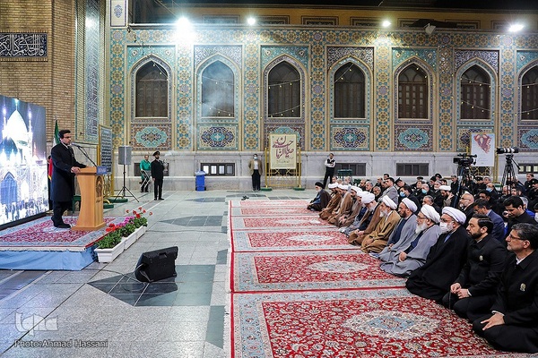آیین بازگشایی صحن انقلاب اسلامی حرم مطهر امام رضا علیه‌السلام