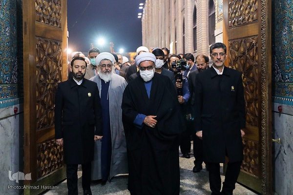 آیین بازگشایی صحن انقلاب اسلامی حرم مطهر امام رضا علیه‌السلام