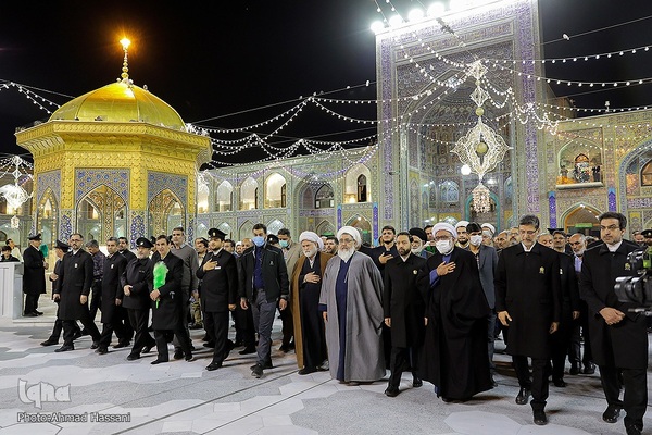 آیین بازگشایی صحن انقلاب اسلامی حرم مطهر امام رضا علیه‌السلام