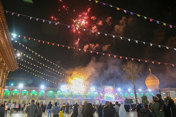 جشن نیمه شعبان در حرم مطهر شاهچراغ‎‎