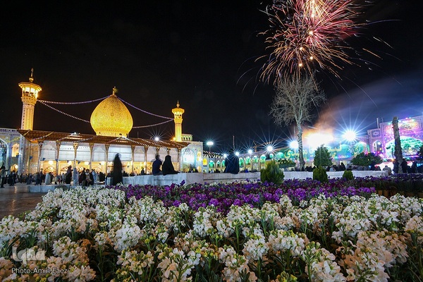 جشن نیمه شعبان در حرم مطهر شاهچراغ‎‎