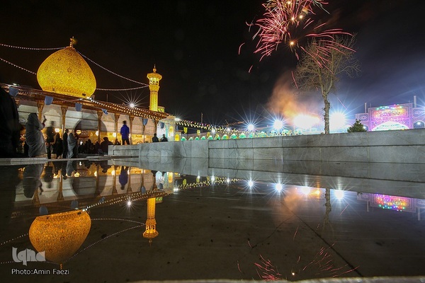 جشن نیمه شعبان در حرم مطهر شاهچراغ‎‎