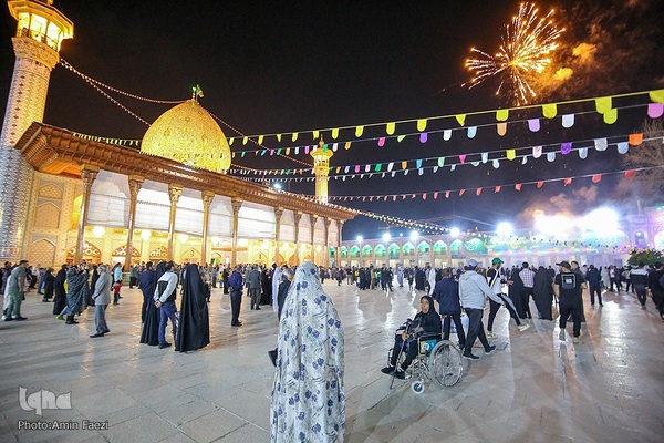جشن نیمه شعبان در حرم مطهر شاهچراغ‎‎
