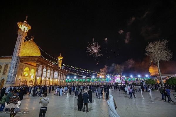 جشن نیمه شعبان در حرم مطهر شاهچراغ‎‎