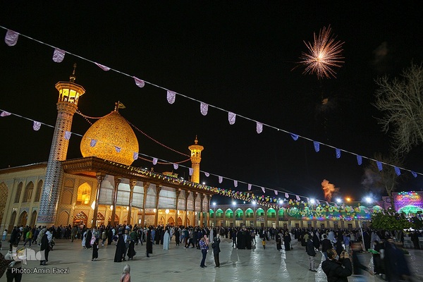 جشن نیمه شعبان در حرم مطهر شاهچراغ‎‎