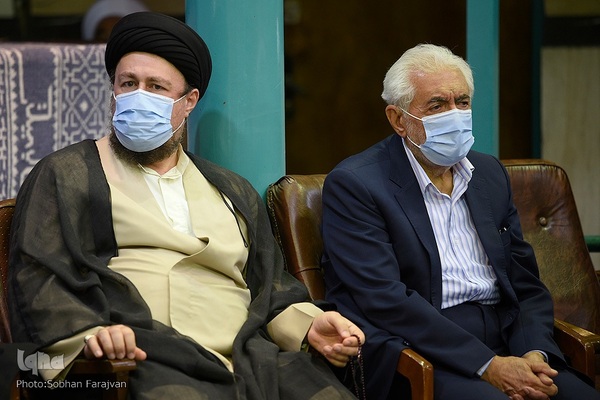 مراسم تشییع پیکر مرحوم حسن غفوری‌فرد در حسینیه جماران