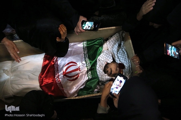 وداع با پیکر شهید مدافع امنیت «مهدی زاهدلویی» در قم