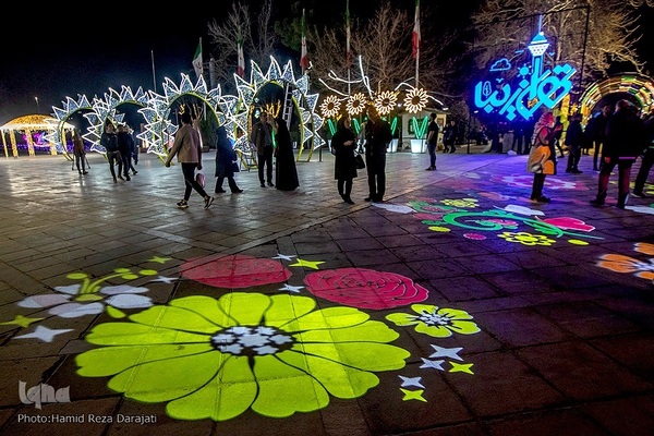 نورآرایی شعبانیه شهر تهران