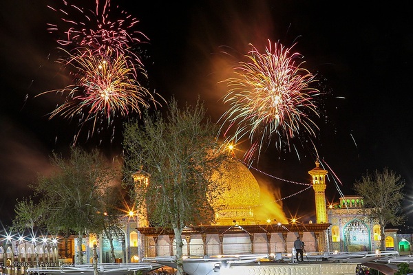 تحویل سال نو در حرم شاهچراغ(ع)