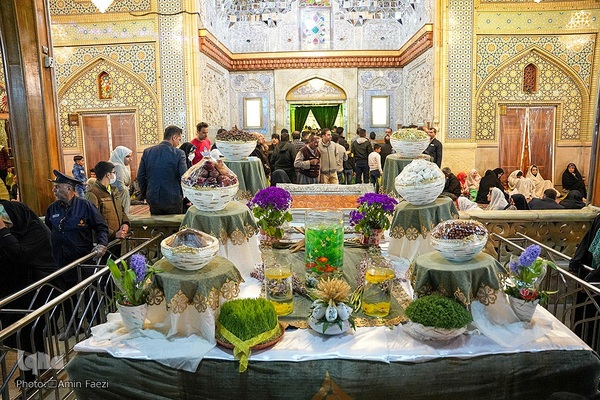 تحویل سال نو در حرم شاهچراغ(ع)