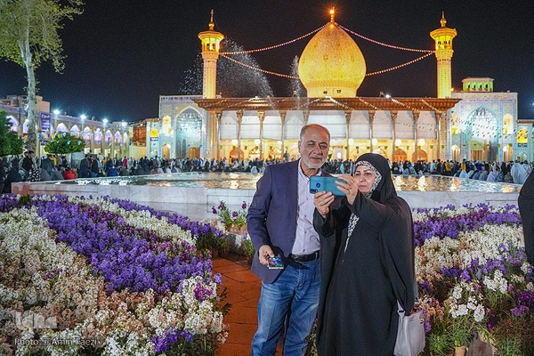 تحویل سال نو در حرم شاهچراغ(ع)