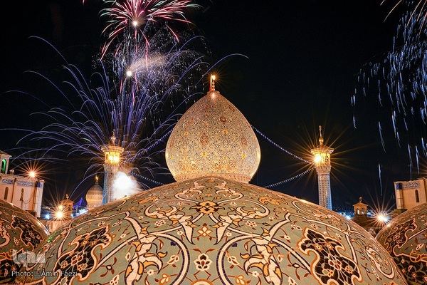 تحویل سال نو در حرم شاهچراغ(ع)