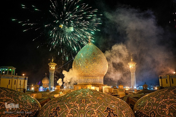 تحویل سال نو در حرم شاهچراغ(ع)