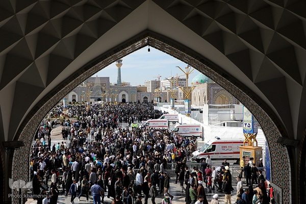 حضور و سخنرانی در اجتماع زائران و مجاوران حرم مطهر رضوی