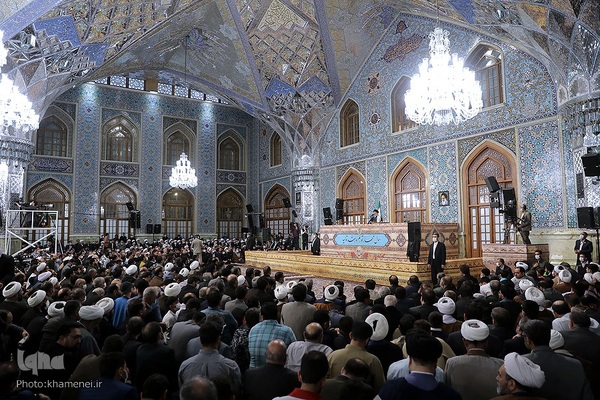 حضور و سخنرانی در اجتماع زائران و مجاوران حرم مطهر رضوی