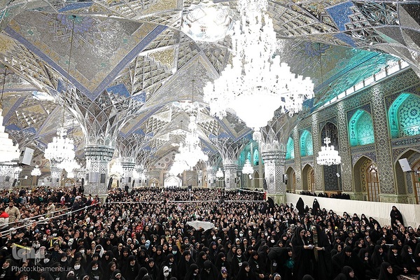 حضور و سخنرانی در اجتماع زائران و مجاوران حرم مطهر رضوی