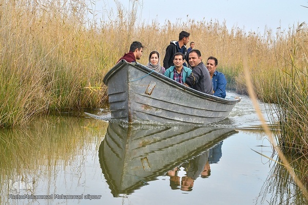 پیوند آب و آسمان در تالاب شادگان
