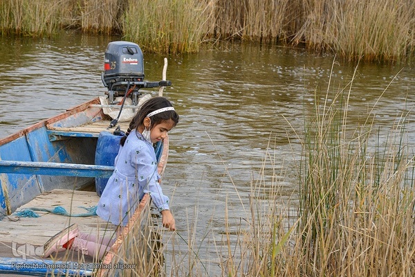 پیوند آب و آسمان در تالاب شادگان