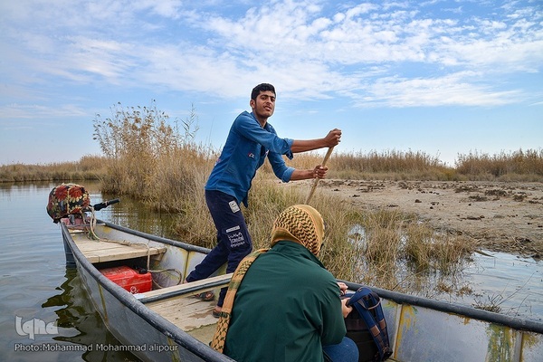 پیوند آب و آسمان در تالاب شادگان
