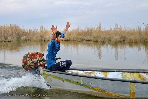 پیوند آب و آسمان در تالاب شادگان