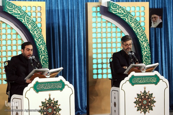 مراسم جزء خوانی قرآن کریم در مصلی امام علی(ع) حرم مطهر حضرت عبدالعظیم حسنی (ع)