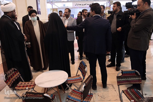 بازدید حجت‌الاسلام والمسلمین سیدابراهیم رئیسی، رئیس‌جمهور از سی‌اُمین نمایشگاه بین‌المللی قرآن کریم