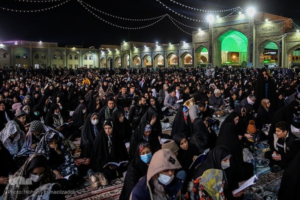 مراسم احیای شب نوزدهم ماه مبارک رمضان در حرم منور رضوی