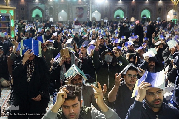 مراسم احیای شب نوزدهم ماه مبارک رمضان در حرم منور رضوی