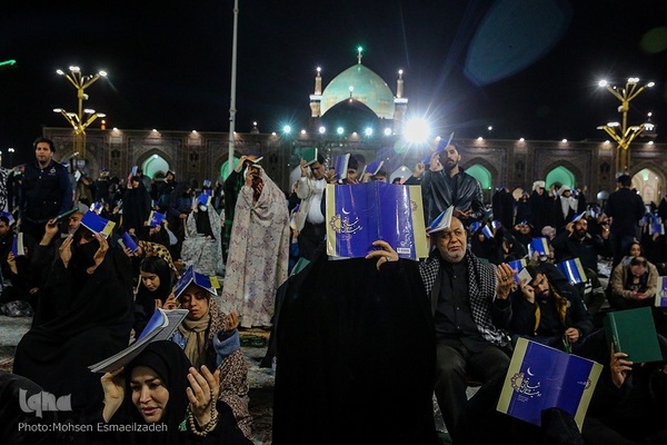 مراسم احیای شب نوزدهم ماه مبارک رمضان در حرم منور رضوی