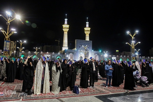مراسم احیای شب نوزدهم ماه مبارک رمضان در حرم منور رضوی
