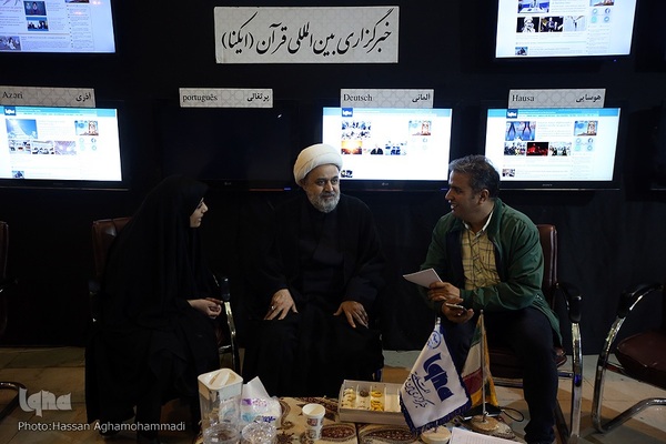 غرفه ایکنا در دهمین شب از نمایشگاه بین‌المللی قرآن کریم 