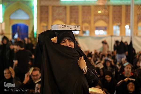 احیای شب ۲۱ رمضان در حرم حضرت عبدالعظیم حسنی(ع)