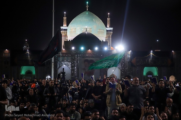 مراسم احیای شب بیست‌ویکم ماه مبارک رمضان در حرم مطهر رضوی