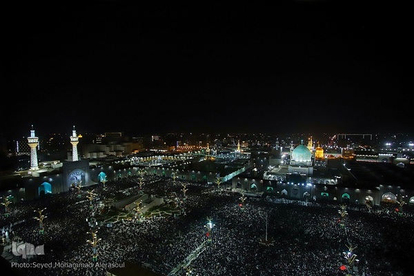 مراسم احیای شب بیست‌ویکم ماه مبارک رمضان در حرم مطهر رضوی