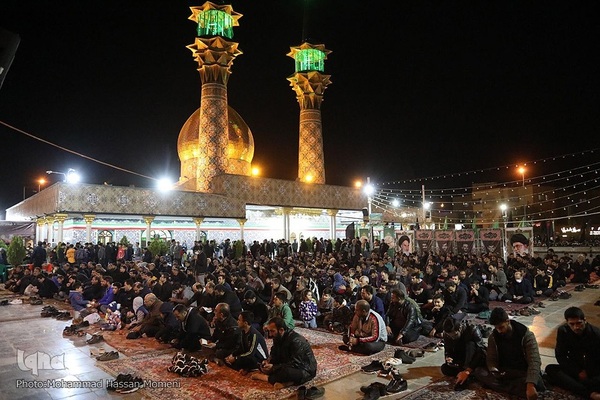 مراسم احیای شب ۲۱ رمضان در حرم امامزاده عبدالله (ع) و حسینیه گلزار شهدای همدان
