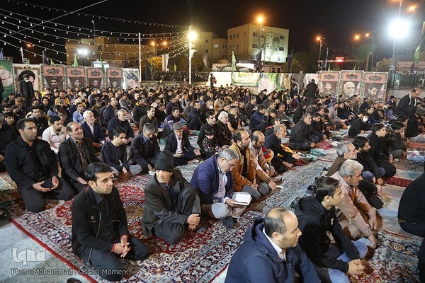 مراسم احیای شب ۲۱ رمضان در حرم امامزاده عبدالله (ع) و حسینیه گلزار شهدای همدان