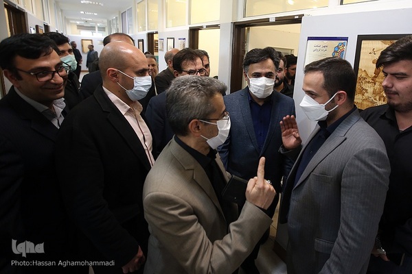 بازدید روح الله دهقانی فیروزآبادی، معاون علمی و فناوری رییس جمهور از پارک علوم، فناوری های نرم و صنایع فرهنگی جهاد دانشگاهی